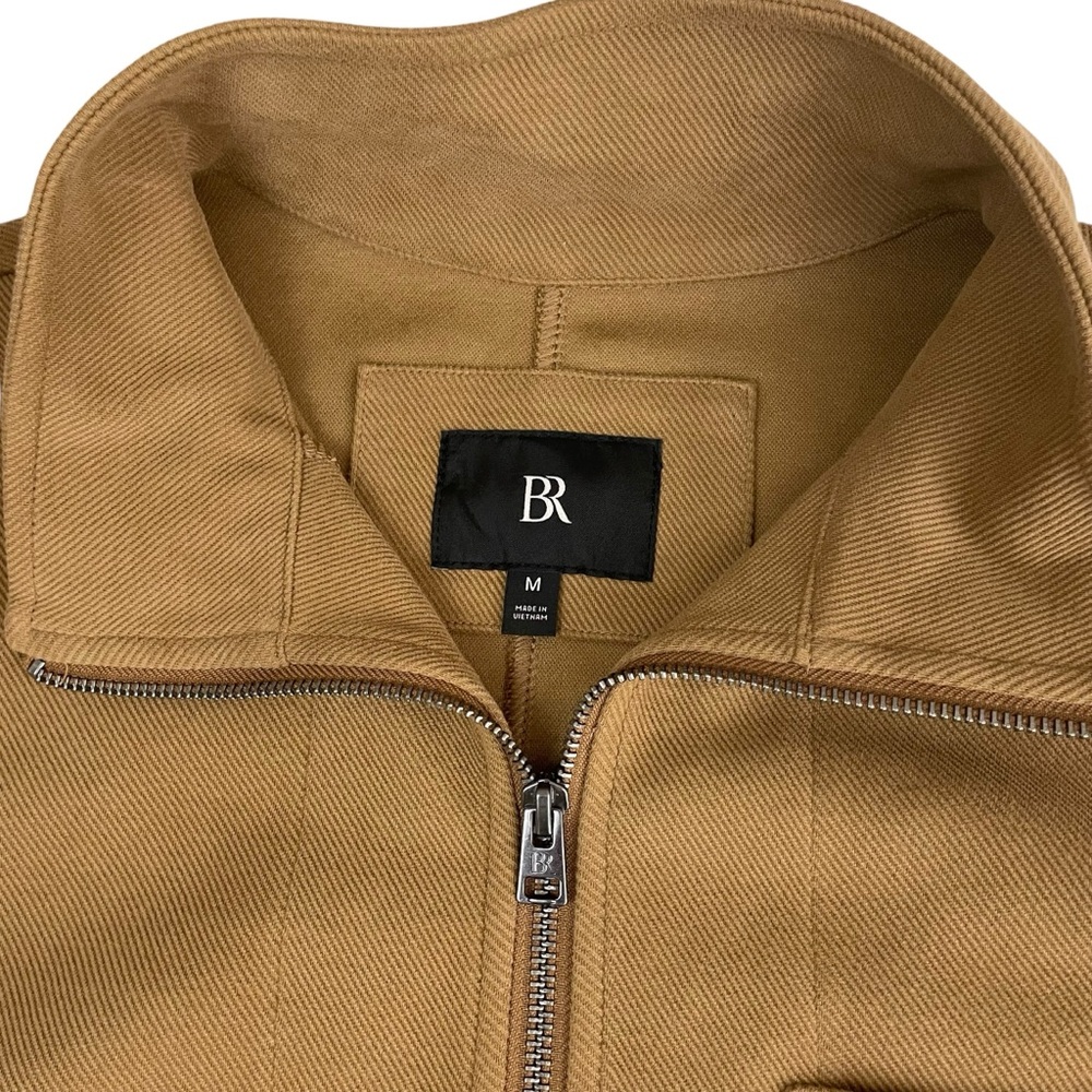 Banana Republic Men’s Ponte Zip Up Chore Coat Jacket Hazel Gaze Medium - Picture 10 of 14